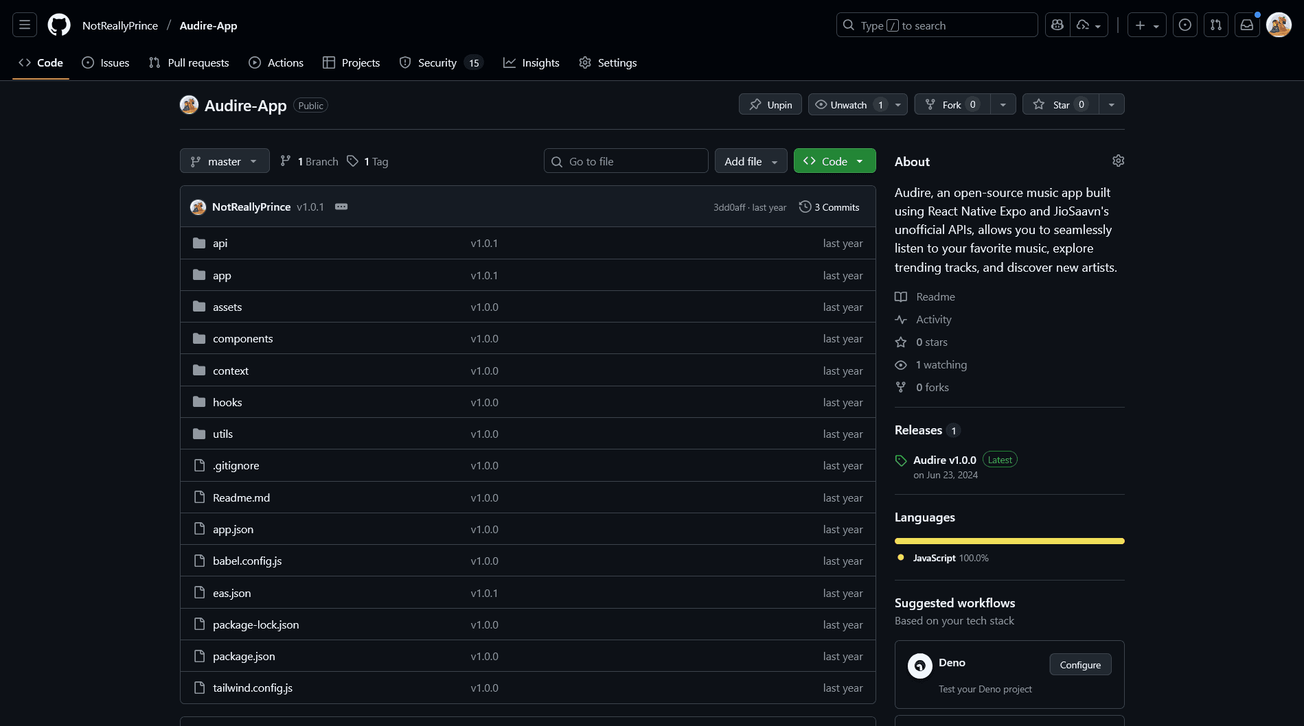 Audire Music App